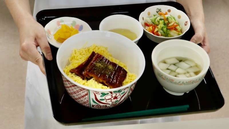 土用の丑の日( 7月19日の昼食にうなぎを提供しました)