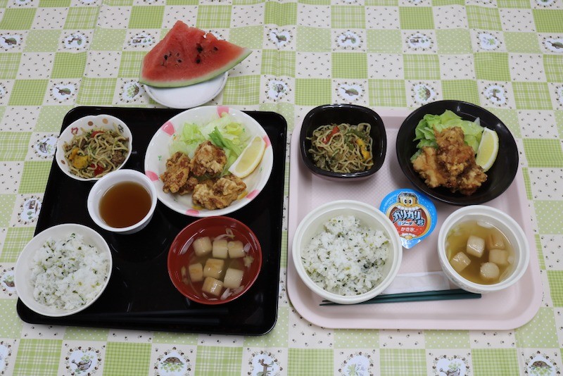 8月12日に提供した行事食（夏祭りメニュー）の紹介